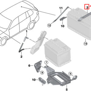 BMW X7 G07 Battery Bracket 61216819639 ORIGINAL