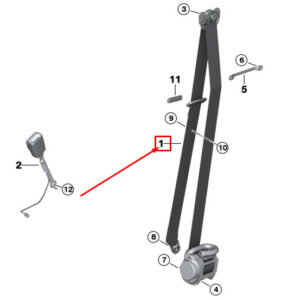 BMW X3 G01 Front Right Seatbelt 72117469934 ORIGINAL