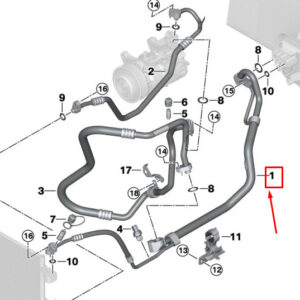 BMW X3 G01 A/C Refrigerant Double Pipe 64539354536 ORIGINAL