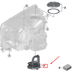 BMW 7 G11 Headlight Protective Caps Set 63117440354 ORIGINAL