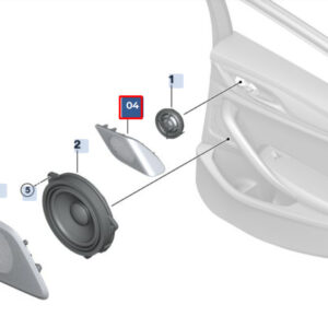 BMW 5 G30 Rear Right Loudspeaker Cover 65139350986 ORIGINAL