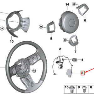 BMW 7 G11 Steering Wheel Electronic Control Unit 32306884430 ORIGINAL