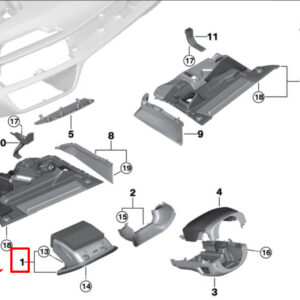 BMW 7 G11, G12 Front Left Folding Box 51459345350 9345350 ORIGINAL