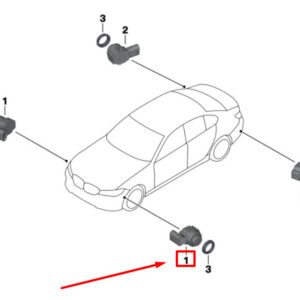BMW 3 G20, G28 Ultrasonic Sensor 9472280 66209472280 2020 15387009