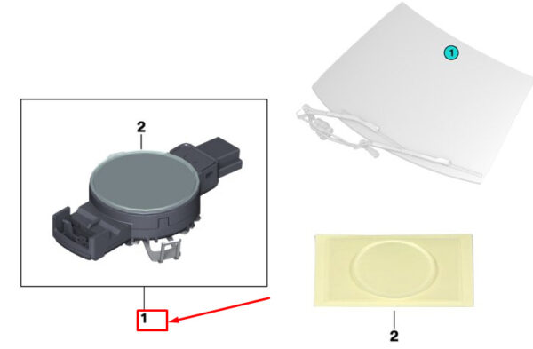 BMW X3 G01 Rain Sensor 61359496243 ORIGINAL