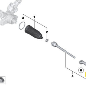 BMW 5 G30 Left Steering Tie Rod End 32106868685 6868685 ORIGINAL