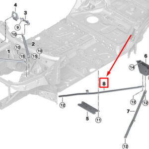 BMW X6G06 Rear Right Torsion Strut 51618737000 8737000 ORIGINAL