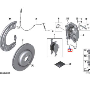 BMW 3 G20 Front Brake Pipe Hose 34116871579 ORIGINAL