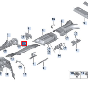 BMW X6 G06 Front Right Wall Heat Insulation 51487424926 ORIGINAL