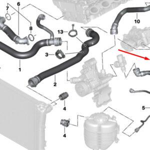 BMW 3 G20 Radiator Coolant Hose 17128689864 8689864 ORIGINAL