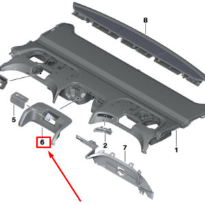 BMW 7 G11, G12 Rear Armrest Top Trim 7990224 51467990224 ORIGINAL