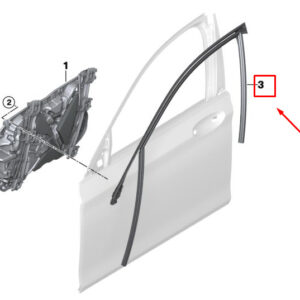 BMW 7 G11 Front Left Door Window Guide 51337336015 ORIGINAL