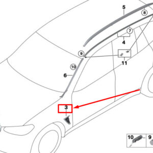 BMW X3 F97 Front Right Air Duct Trim 51138070538 8070538 ORIGINAL