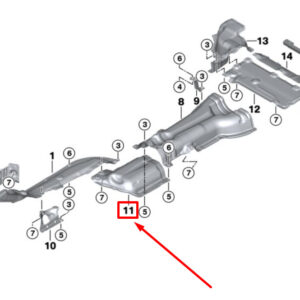 BMW X3 F97 Tunnel Heat Insulation 51488065977 8065977 ORIGINAL