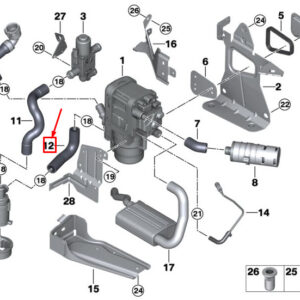 BMW 3 G20 Engine Coolant Hose 64126835262 ORIGINAL