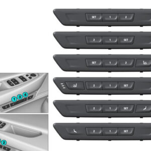 BMW 7 G11 Right Seat Functions Operating Unit 61316826730 ORIGINAL