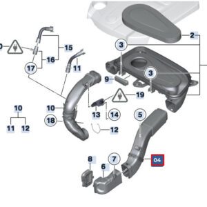 BMW 5 F10 Air Intake Duct 13717811597 7811597 ORIGINAL