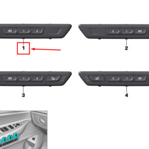 BMW 7 G11 Left Seat Functions Operating Unit 61317992103 ORIGINAL