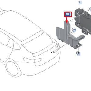 BMW X6 G06 Rear Axle Control Unit Bracket 33607934509 ORIGINAL