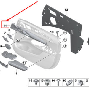 BMW X3 G01 Front Left Door Panel Trim 51418093513 8093513 ORIGINAL