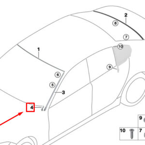 BMW 3 G20, G28 Right Water Guide Element 51319466592 9466592 ORIGINAL