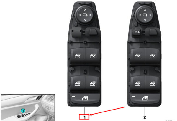 BMW 3 G20 Front Door Window Switch 61316847096 ORIGINAL