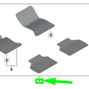 BMW 5 Gran Turismo F07 Floor Mat Set RHD 7353722 51477353722 ORIGINAL