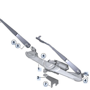 BMW X3 F25 Front Right Wiper Arm 61617213286 7213286 ORIGINAL