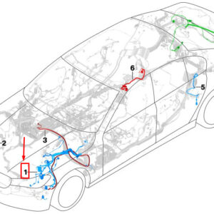 BMW 7 G11 Front Right Repair Wiring Set 61126830763 ORIGINAL