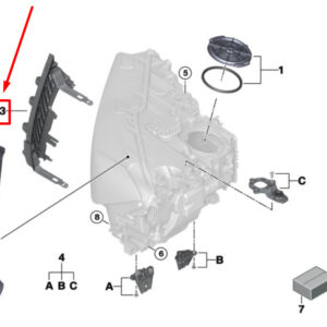 BMW 7 G11, G12 Right Headlight Holder Set 63119498414 9498414 ORIGINAL