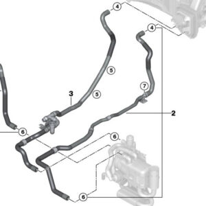 BMW X7 G07 Engine Coolant Feed Hose 64219398810 ORIGINAL