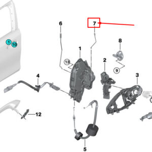 BMW 3 G20 Front Door Locking Rod 51217432221 ORIGINAL