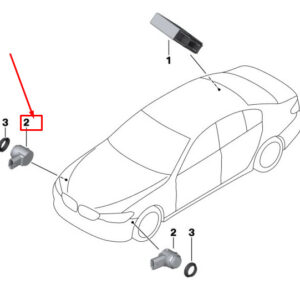 BMW 5 Touring G31 PDC Parking Sensor 66209371496 ORIGINAL