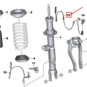 BMW 7 G11 Wheel Acceleration Sensor Cable 37146861345 ORIGINAL