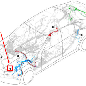 BMW 5 G30 Front Right Repair Wiring Set 61129890963 9890963 ORIGINAL