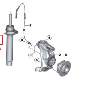 BMW 4 Cabrio F33 Front Spring Strut 31316873763 6873763 ORIGINAL