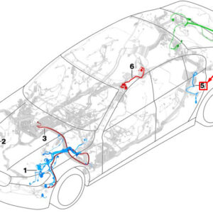 BMW 6 Gran Turismo G32 Electric Parking Brake Cable 61129892327 ORIGINAL