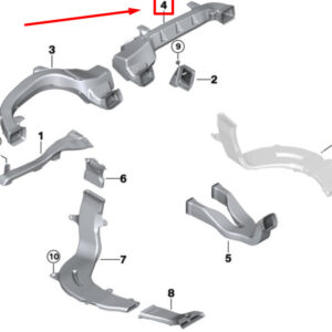 BMW X3 G01 Heater Condit. Right Cold Air Duct 64229363421 9363421 ORIGINAL