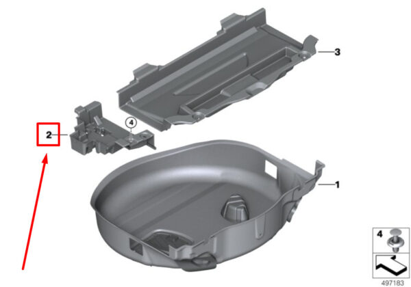 BMW X7 G07 Right Luggage Compartment Liner 51477943342 7943342 ORIGINAL