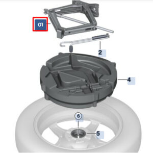 BMW X6 G06 Lift Jack 71106889265 ORIGINAL