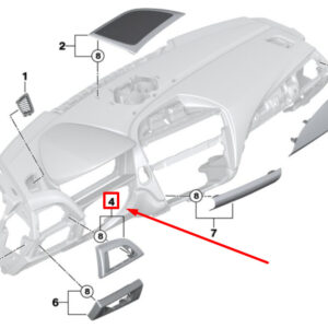 BMW 1 F20 Front Left Instrumental Panel Trim 9205375 51459205375 ORIGINAL