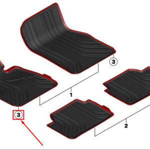 BMW 3 F30 F80 Front Right Foot Mat RHD 51472339781 ORIGINAL