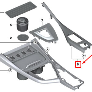BMW 2 Cabrio F23 Center Console Trim 51169286752 9286752 ORIGINAL