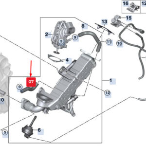 BMW X3 F25 Engine Coolant Return Hose 11718573933 8573933 ORIGINAL