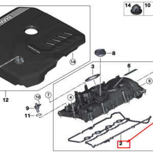 BMW 3 G20 Engine Cylinder Head Cover Profile Seal 11128638247 ORIGINAL