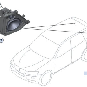 BMW X3 F25 Right D-Pillar Speaker 65139213760 9213760 ORIGINAL