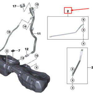 BMW 3 G20 Fuel Tank Tension Strap 16117618913 ORIGINAL