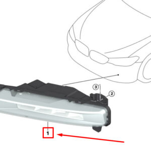 BMW 5 G30 Front Right Led Fog Light 9477172 63179477172 ORIGINAL
