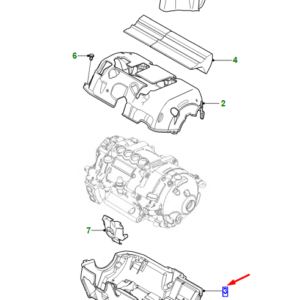 JAGUAR I-PACE X590 Rear Electric Motor Lower Cover T4K13798 ORIGINAL