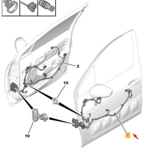 CITRO�N C3 MK3 SX Front Right Door Harness RHD 9825268880 ORIGINAL